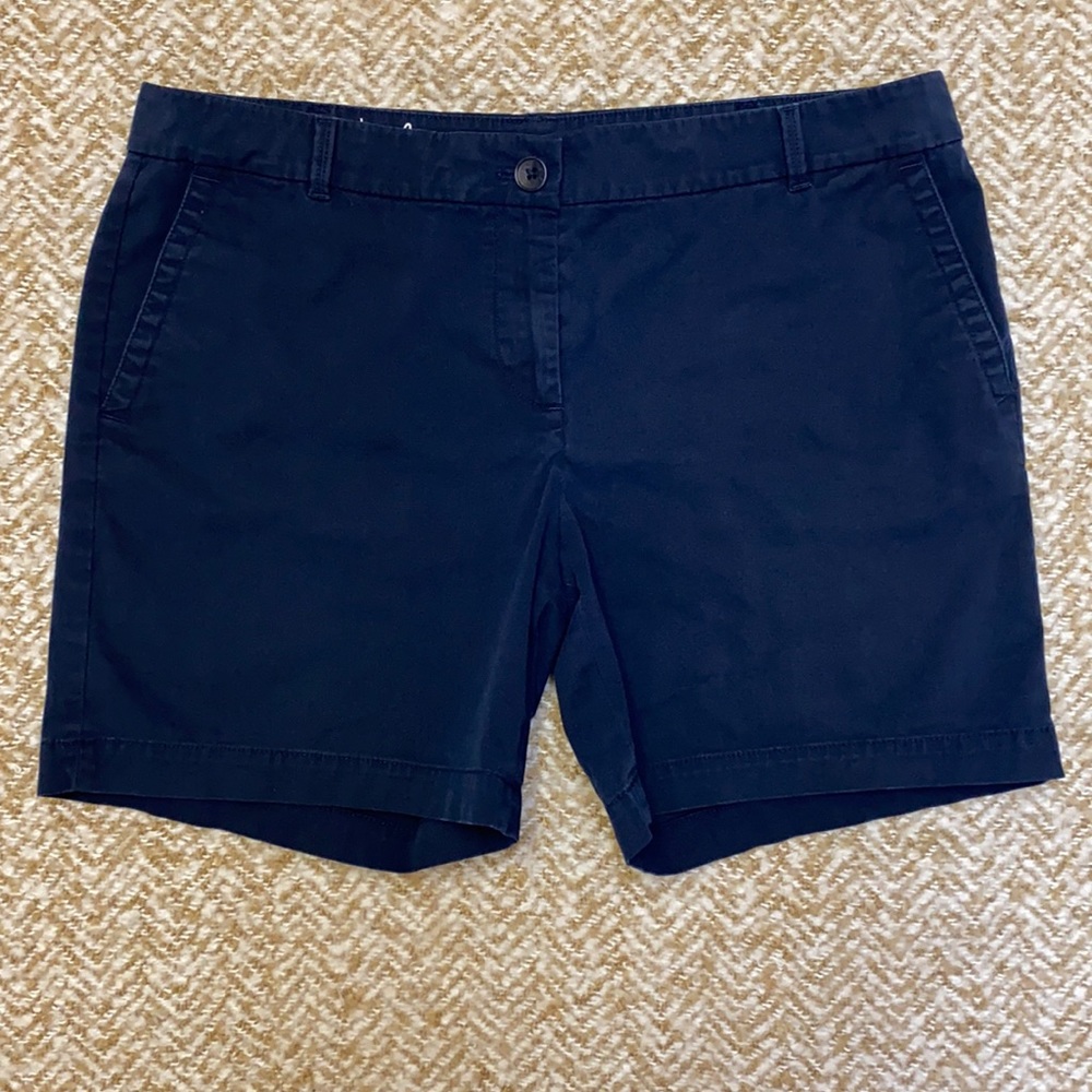 Talbots Petite The Weekend Shorts Navy Blue 10P